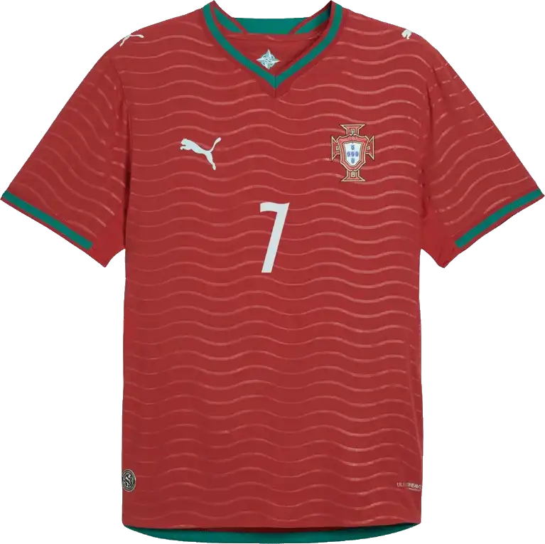 Pánský domácí zápasový dres Puma Portugalsko 2026 Ronaldo 7 červený
