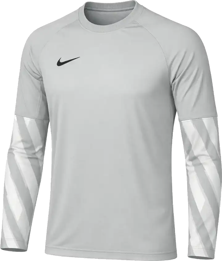 Dětský brankářský dres s dlouhým rukávem Nike Dri-FIT V šedý