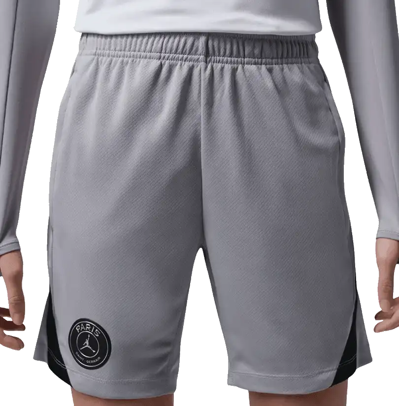 Dětské fotbalové šortky Nike PSG x Jordan 25/26 Strike šedé