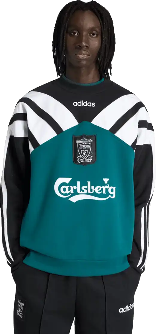 Pánská retro mikina Adidas Liverpool FC 95/96 Crew Sweat vícebarevná