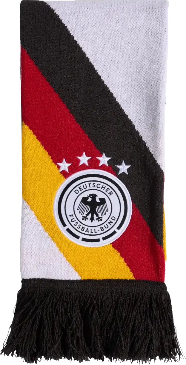 Unisex fotbalová šála Adidas Německo 2026 DFB vícebarevná 134x16 cm