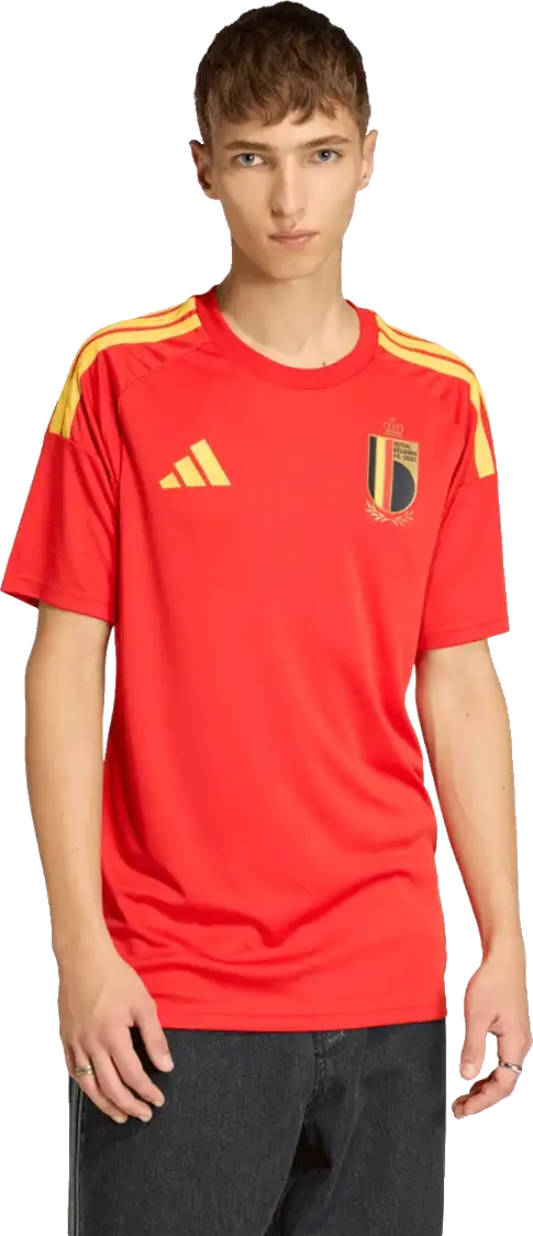 Pánský domácí fanouškovský dres Adidas Belgie 2026 červený