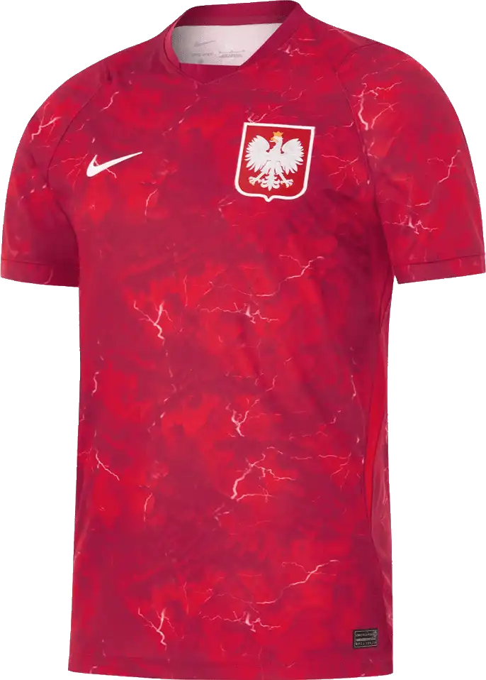 Pánský venkovní fotbalový dres Nike Polsko 2026 červený