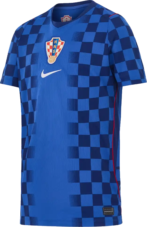Dětský venkovní fotbalový dres Nike Chorvatsko 2026 modrý