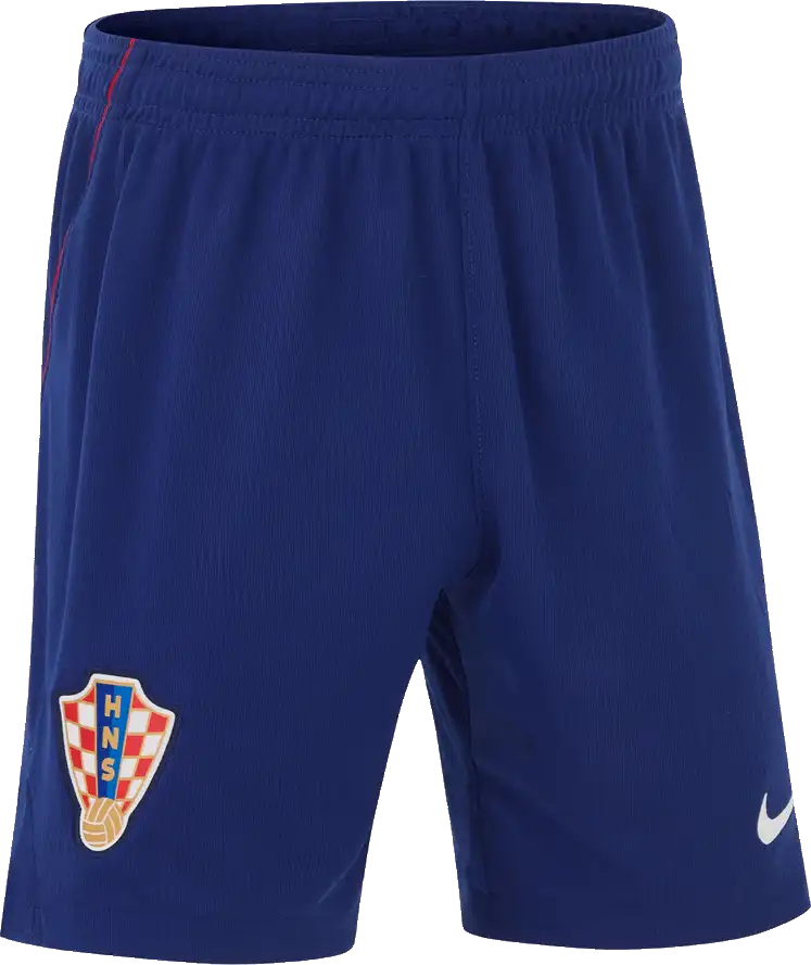 Dětské venkovní fotbalové šortky Nike Chorvatsko 2026 modré