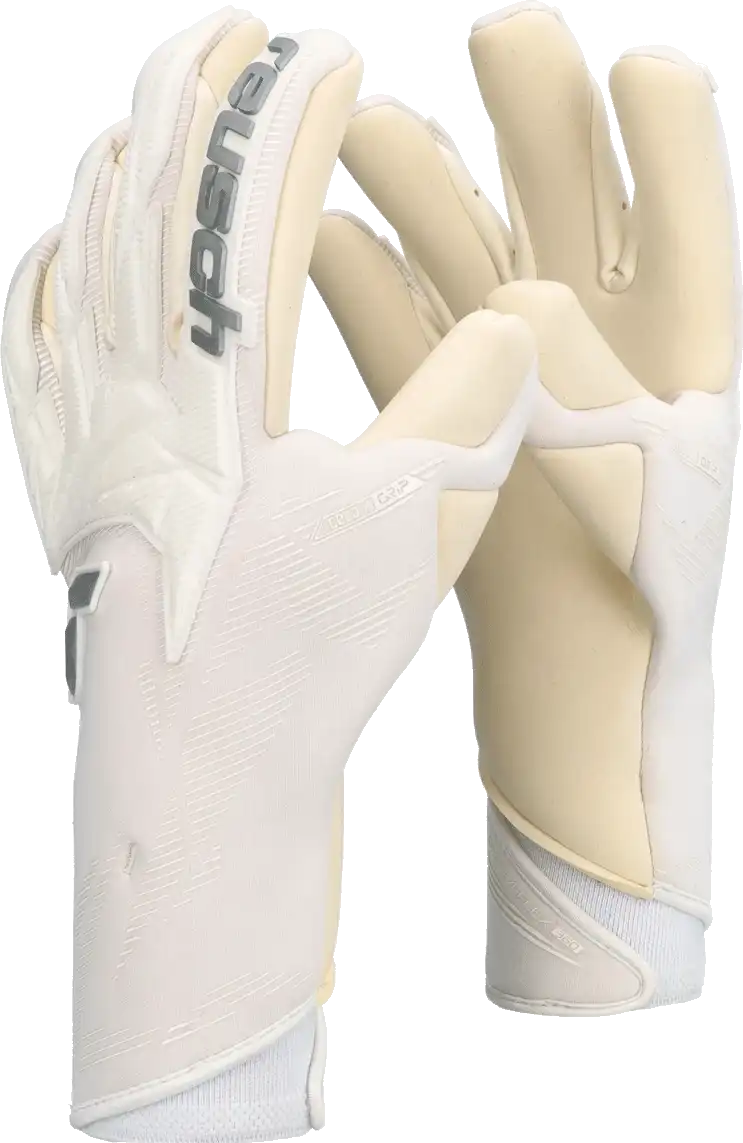 Pánské brankářské rukavice Reusch Attrakt Gold X Strapless bílé
