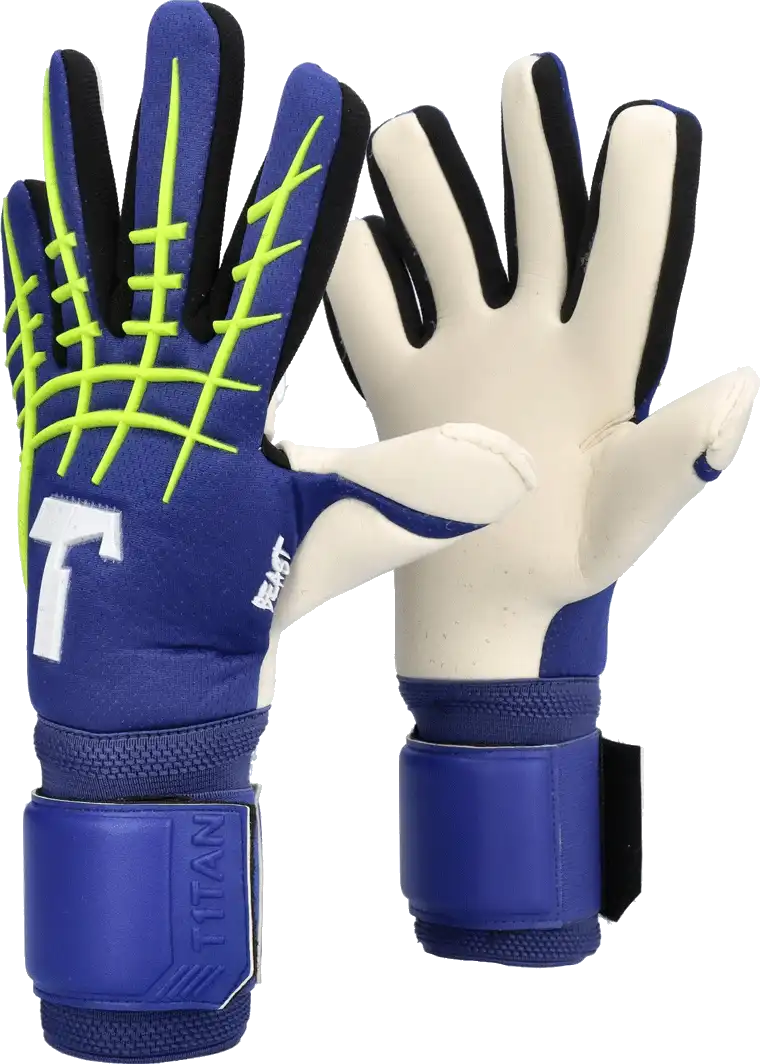 Pánské brankářské rukavice T1TAN Blue Beast 3.0 modré