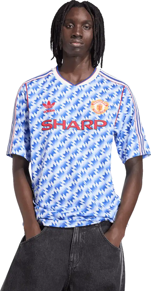 Pánský venkovní retro dres Adidas Manchester United 1990 modrý