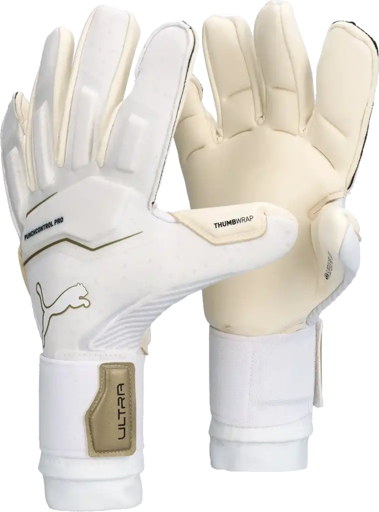 Pánské brankářské rukavice Puma Ultra Ultimate Hybrid bílé3