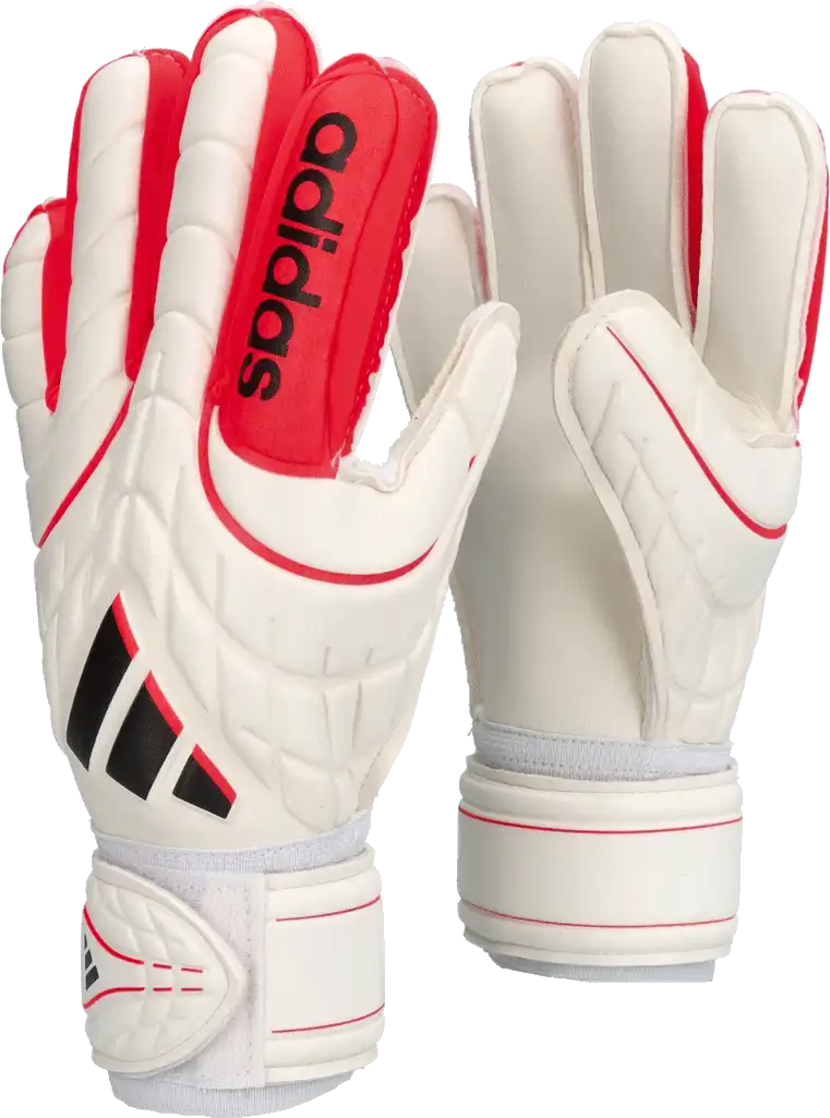 Dětské brankářské rukavice Adidas Copa Match Fingersave bílé2
