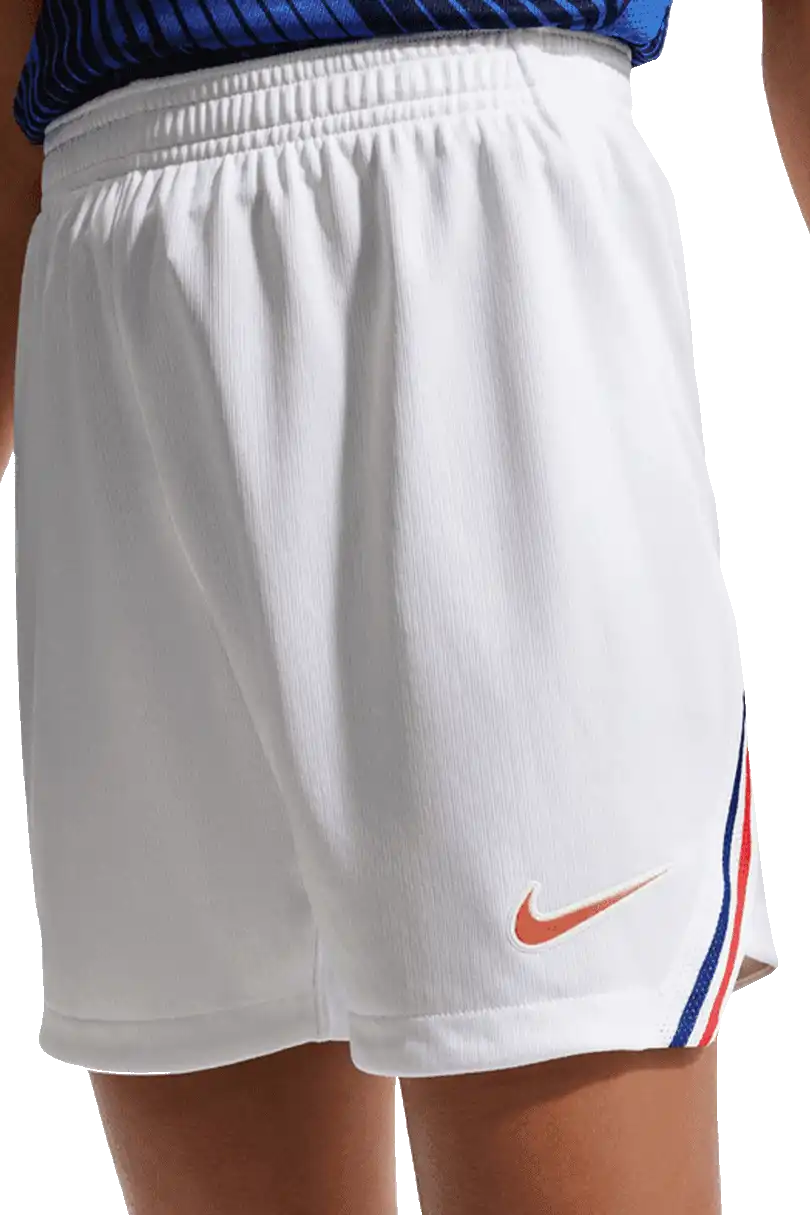 Dětské domácí fotbalové šortky Nike Francie 2026 bílé