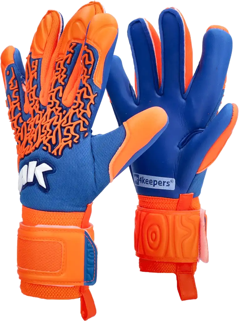 Pánské brankářské rukavice 4keepers Soft Grove HNC modro-oranžové
