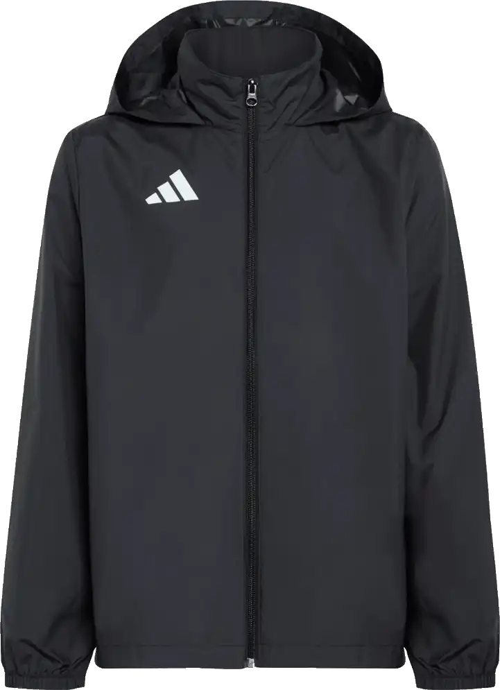 Dětská šusťáková bunda s kapucí Adidas Entrada 26 Multi černá