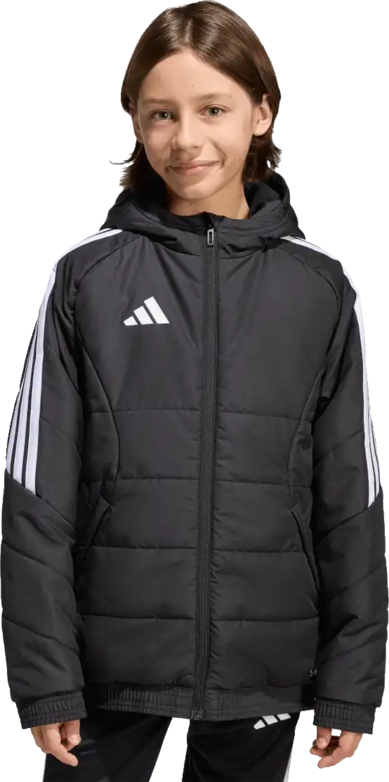 Dětská zimní bunda s kapucí Adidas Tiro 26 Winter černá