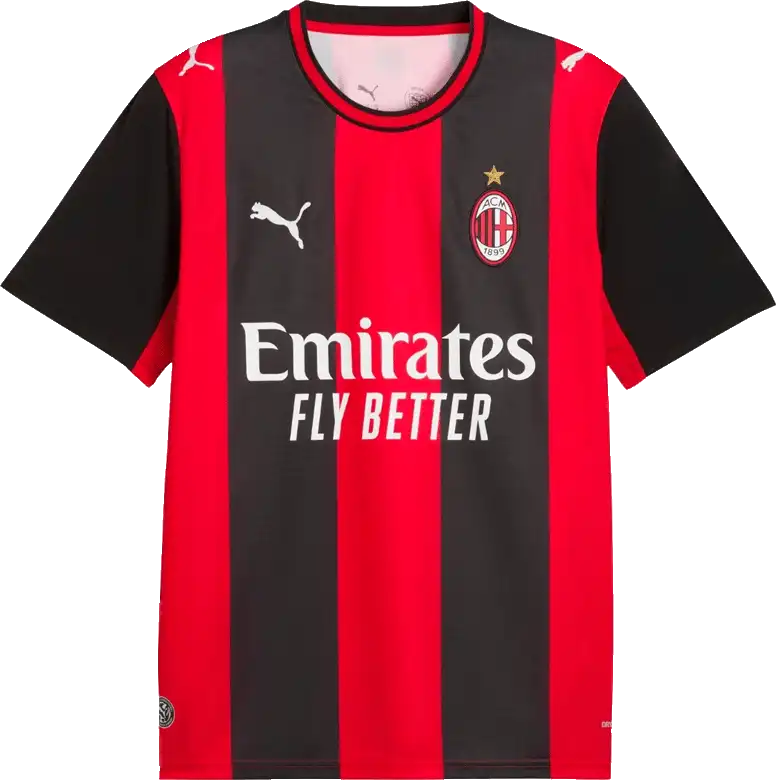 Pánský domácí fotbalový dres Puma AC Milan 26/27 černo-červený