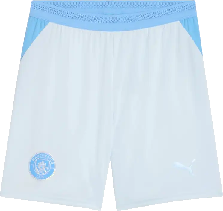 Pánské domácí fotbalové šortky Puma Manchester City 26/27 bílo-modré