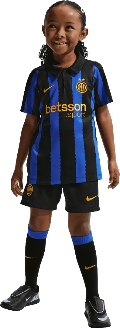 Dětská domácí souprava Nike Inter Milan 26/27 pro malé děti modro-černá