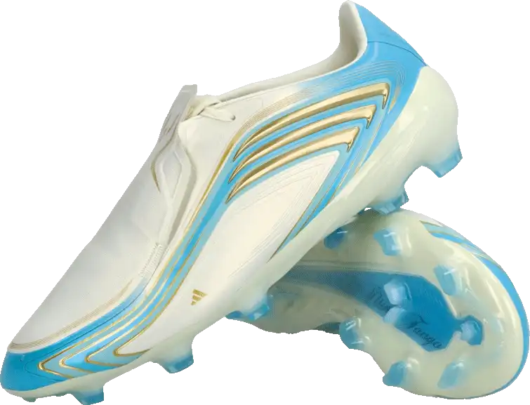 Pánské kopačky lisovky Adidas F50 Pro Messi FG bílo-blankytné