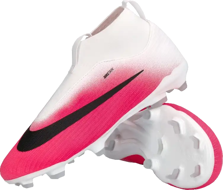 Dětské lisovky Nike Zoom Mercurial Superfly 11 Academy FG/MG bílo-růžové