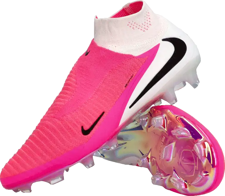 Pánské kopačky lisovky Nike Phantom 6 High Elite FG bílo-růžové