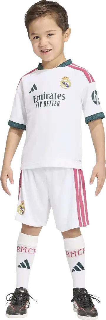 Dětská domácí souprava Adidas Real Madrid 26/27 malé děti bílá