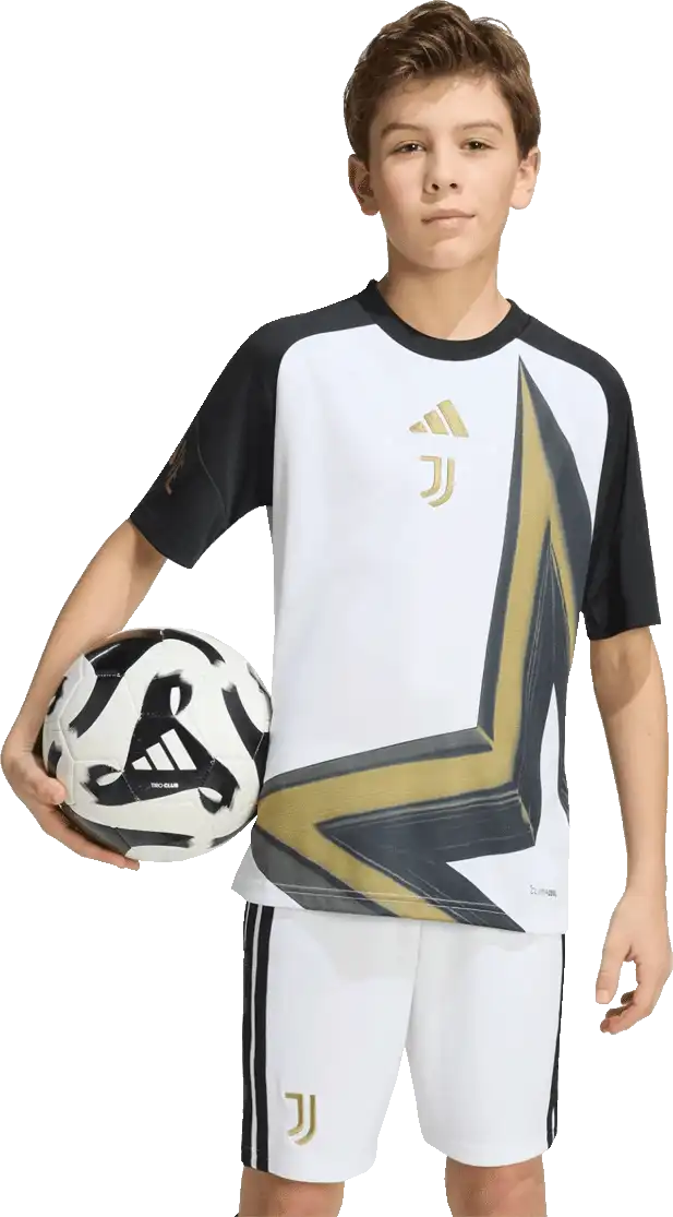 Dětský předzápasový dres Adidas Juventus FC 26/27 bílo-černý
