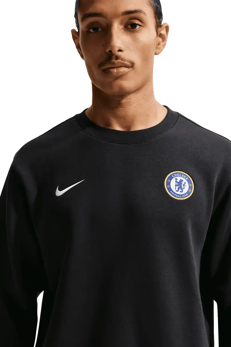 Pánská mikina s kulatým výstřihem Nike Chelsea FC 26/27 Club černá