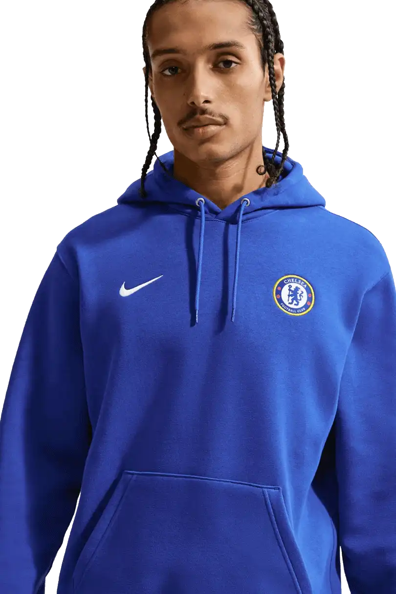 Pánská mikina s kapucí Nike Chelsea FC 26/27 Club modrá