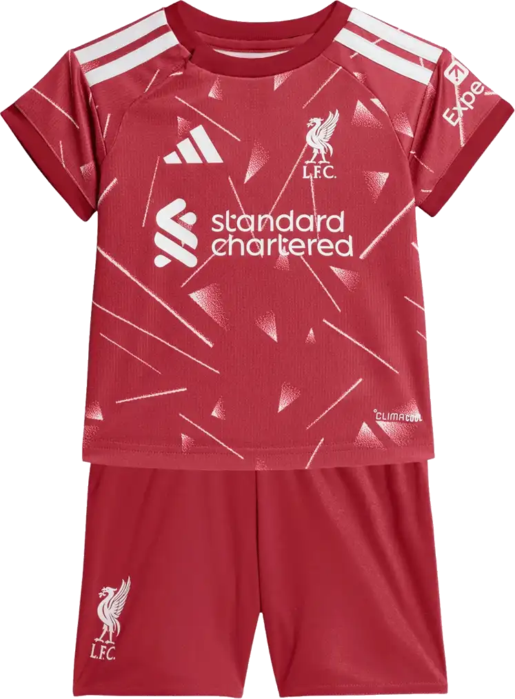 Dětská domácí souprava Adidas Liverpool FC 26/27 kojenci bordó