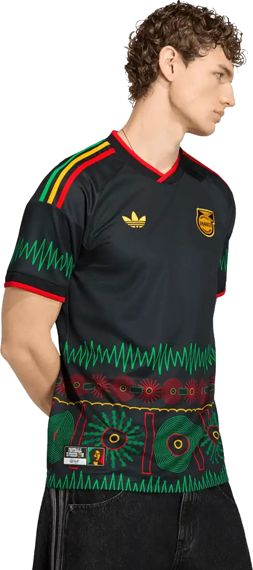 Pánský venkovní dres Adidas Originals x Bob Marley Jamajka 2026 černý