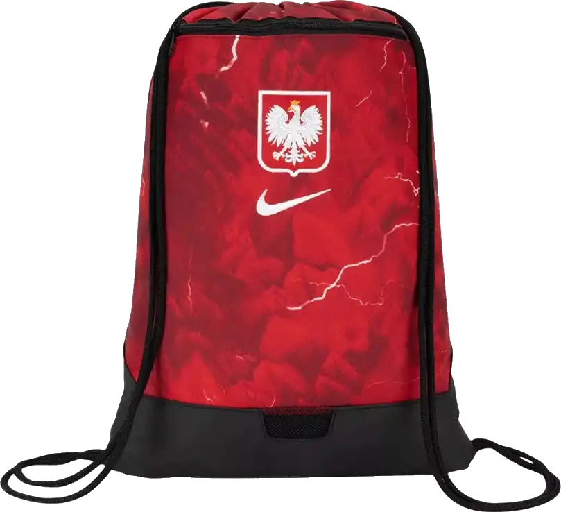 Unisex sportovní vak Nike Polsko 2026 Academy 18 litrů červený