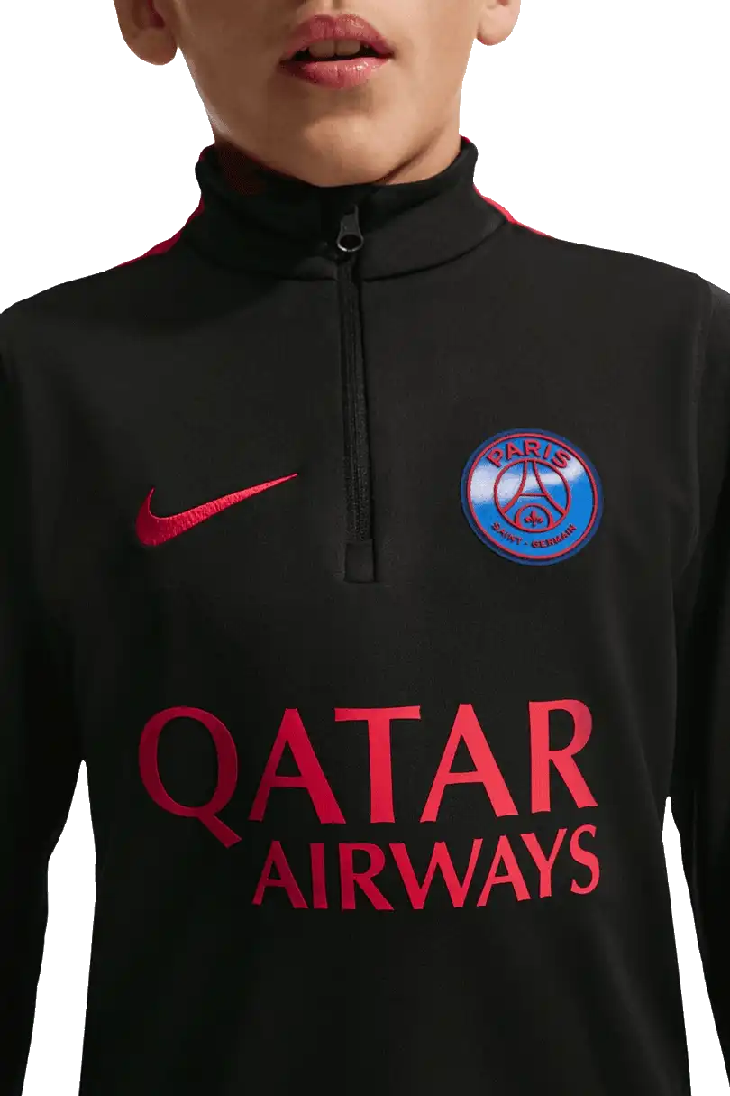 Dětská tréninková mikina Nike PSG 26/27 Strike Drill černá
