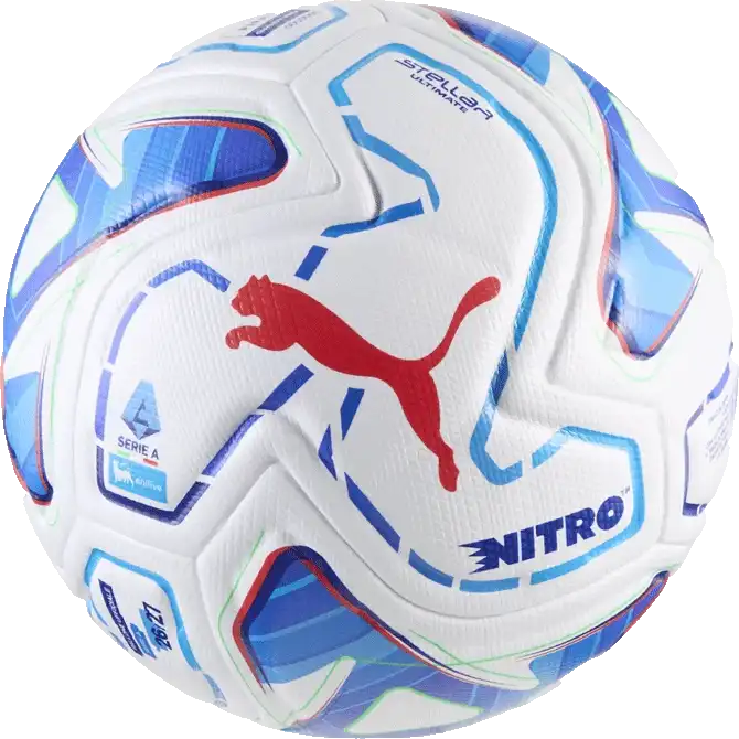 Fotbalový míč Puma Stellar Nitro Ultimate Serie A 26/27 velikost 5 bílý2