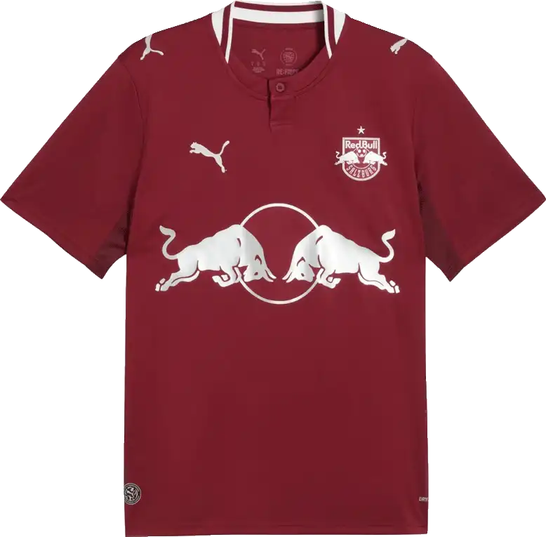 Pánský venkovní fotbalový dres Puma FC RB Salzburg 26/27 bordó