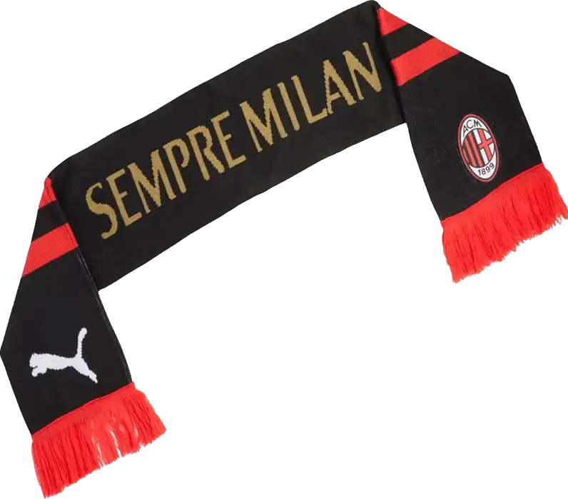 Unisex fotbalová šála Puma AC Milan ftblEssentials 26/27 černá 120 cm
