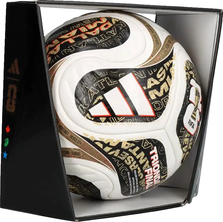 Fotbalový míč Adidas Trionda World Cup 2026 Pro Finals velikost 5 bílo-hnědý