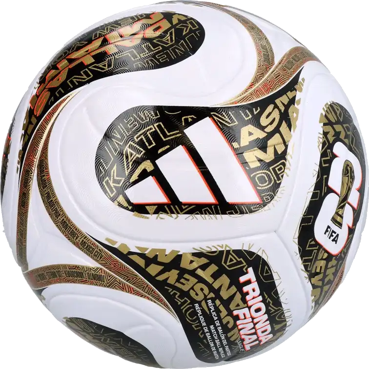 Fotbalový míč Adidas Trionda World Cup 2026 League Finals velikost 4 bílo-hnědý