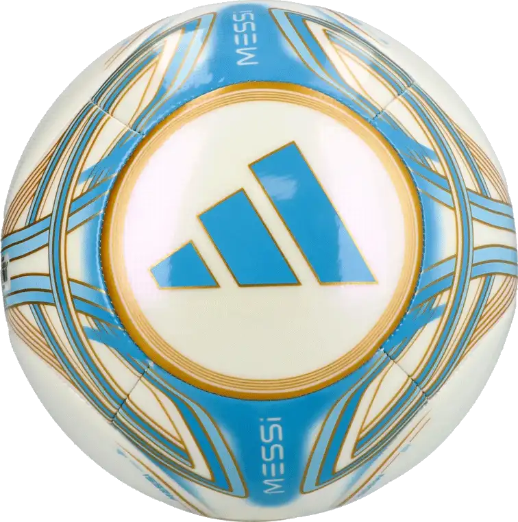 Fotbalový míč Adidas Messi Club velikost 4 bílo-blankytný