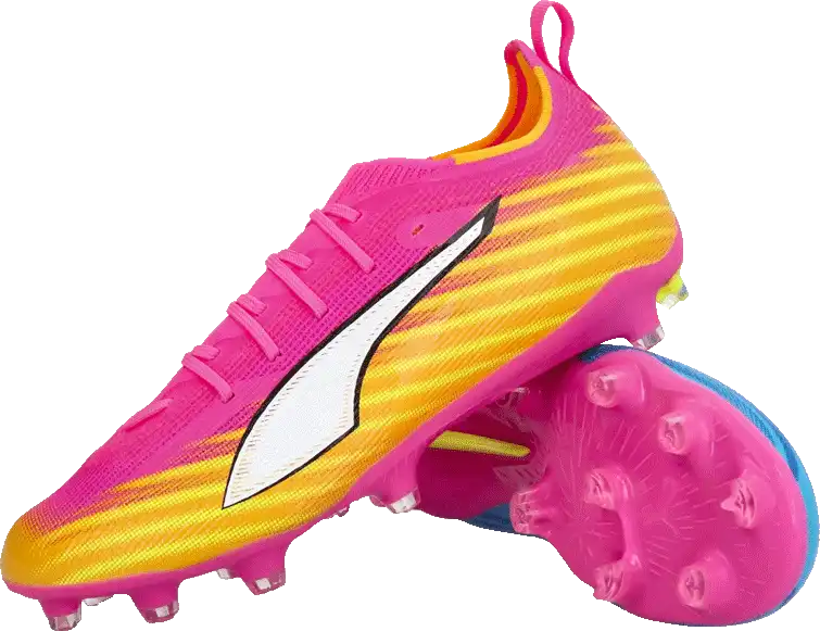 Dětské kopačky lisovky Puma Ultra 6 Pro FG/AG růžové