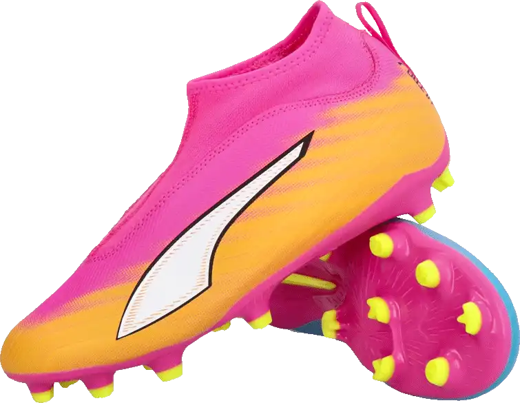 Dětské lisovky Puma Ultra 6 Match+ LL FG/AG BTK růžové