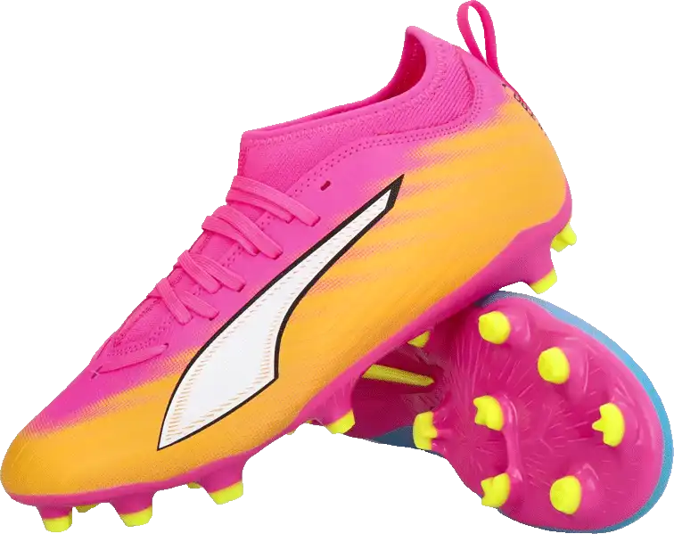 Dětské kopačky lisovky Puma Ultra 6 Match FG/AG růžové
