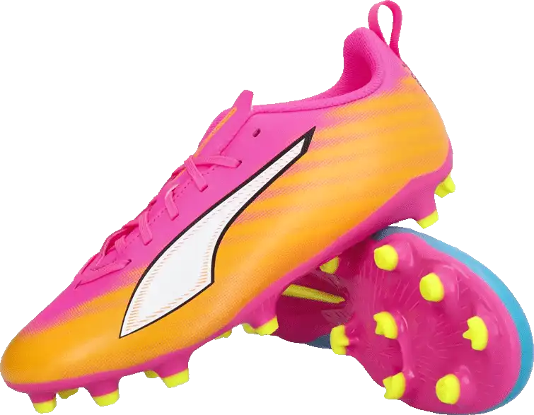 Dětské kopačky lisovky Puma Ultra 6 Play FG/AG růžové
