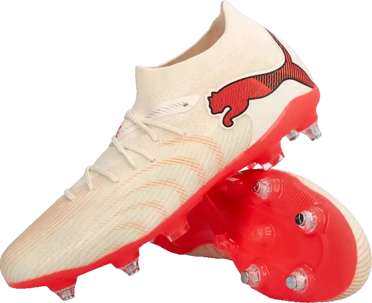 Pánské kopačky kolíky Puma Future 9 Match MxSG béžové