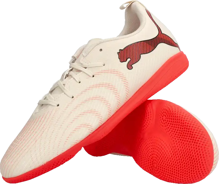 Dětské sálové kopačky Puma Future 98 Play IN béžové