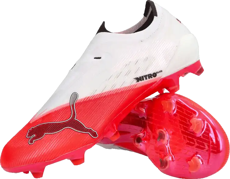 Dámské kopačky lisovky Puma Ultra Nitro 7 Ultimate LL FG BTK bílo-červené