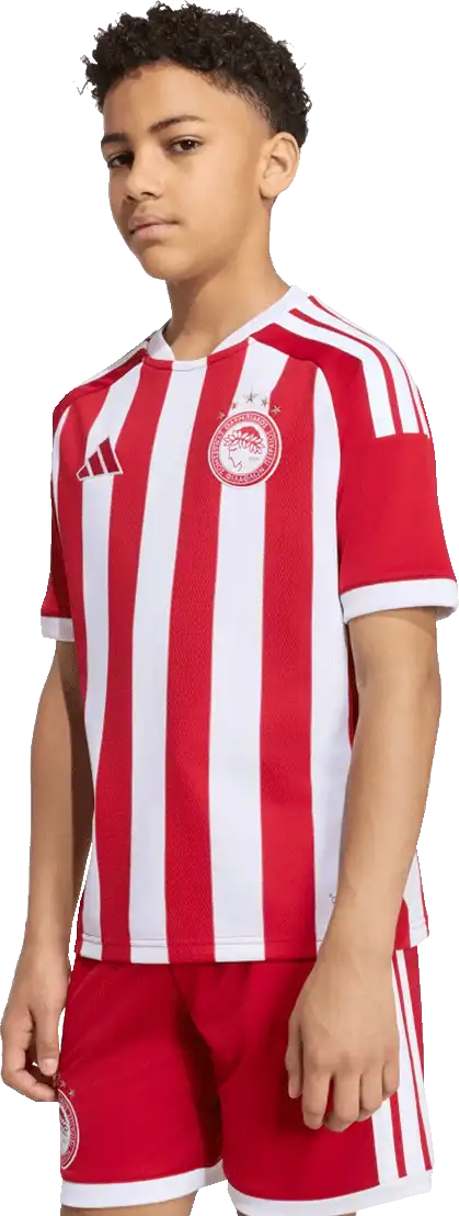 Dětský domácí fotbalový dres Adidas Olympiakos 26/27 bílo-červený