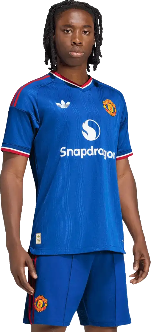 Pánský venkovní zápasový dres Adidas Manchester United 26/27 modrý