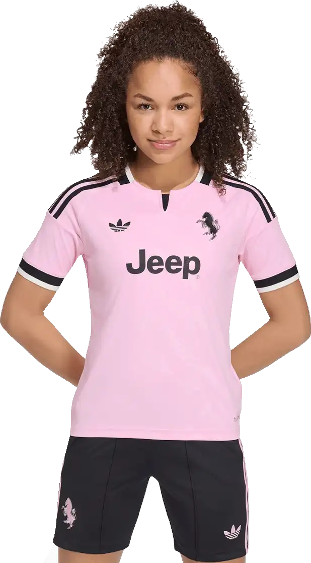 Dětský venkovní fotbalový dres Adidas Juventus FC 26/27 růžový