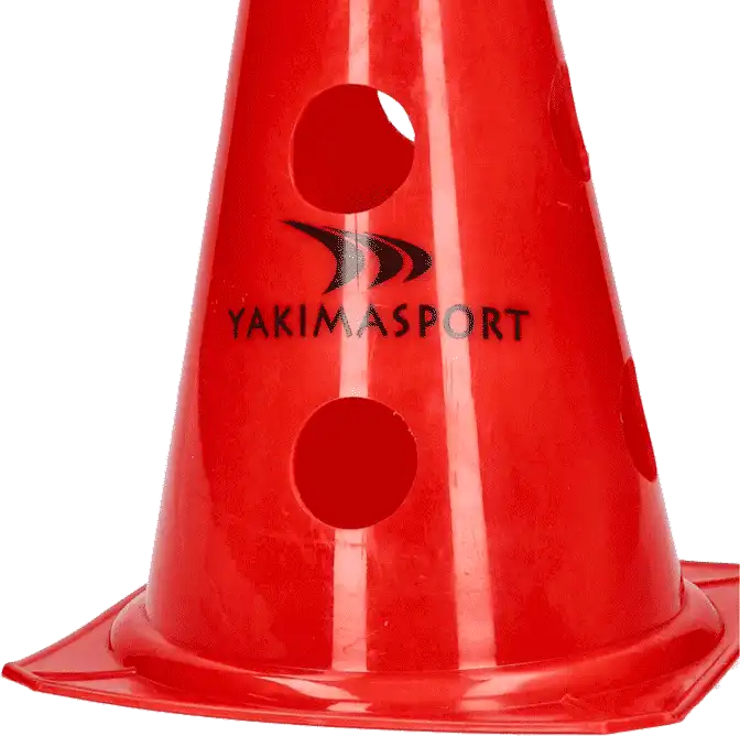 Kužel s otvory 23 cm Yakimasport červený