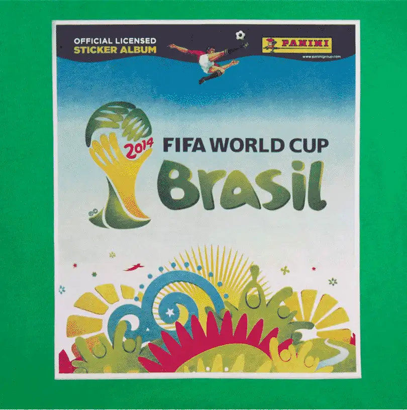 Pánské retro tričko COPA Panini Brazil 2014 World Cup zelené